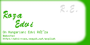 roza edvi business card